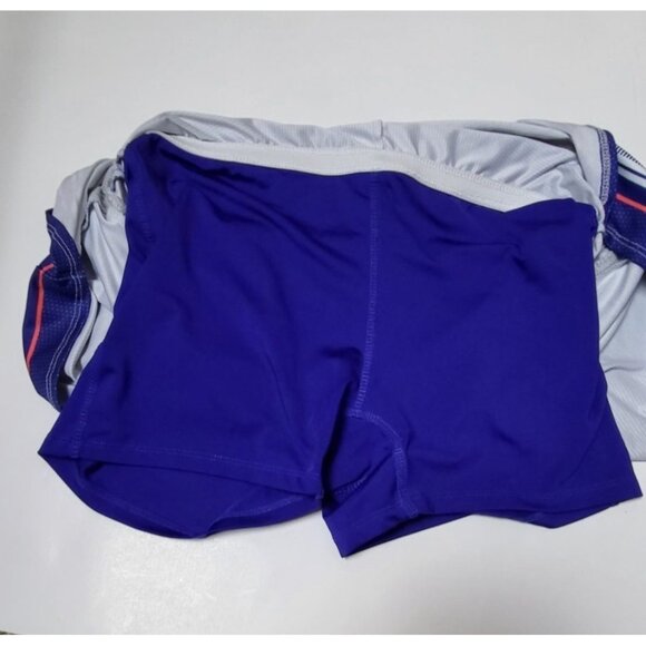 Lucky In Love Striped Tennis Golf Skort Kinetic Energy Flip Size Medium - Picture 9 of 11